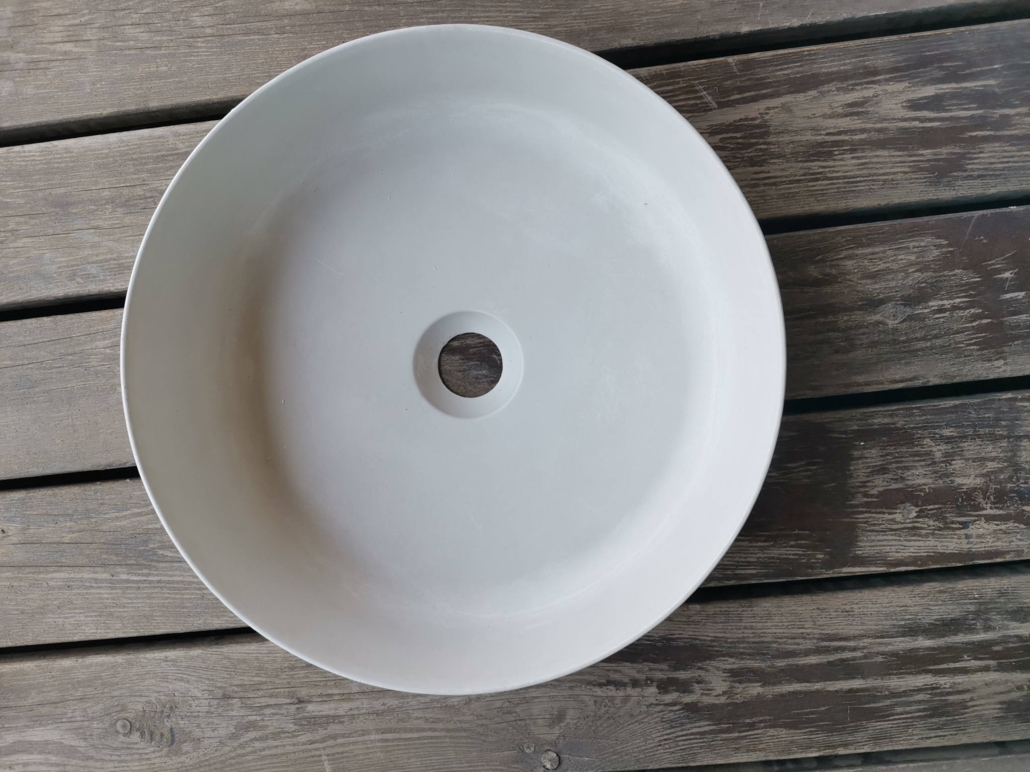VELITH Soft Bowl Mineral White top view